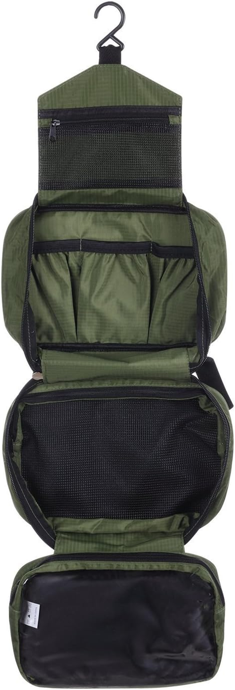 CYBERNOVA Multi-Functional Waterproof Compact Hanging Cosmetic Travel Bag Toilet Bag Toiletry Bag Washbag Organizer Kits/Cosmetic Pouch/Personal Care Hygiene Purse (Yellow-Greeen)