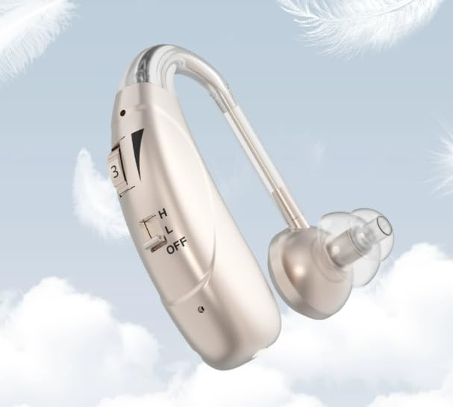 Hearing Aids for Elderly People with Severe Hearing Loss, Invisible High-Power Ear Back Rechargeable Hearing Aids image number 1