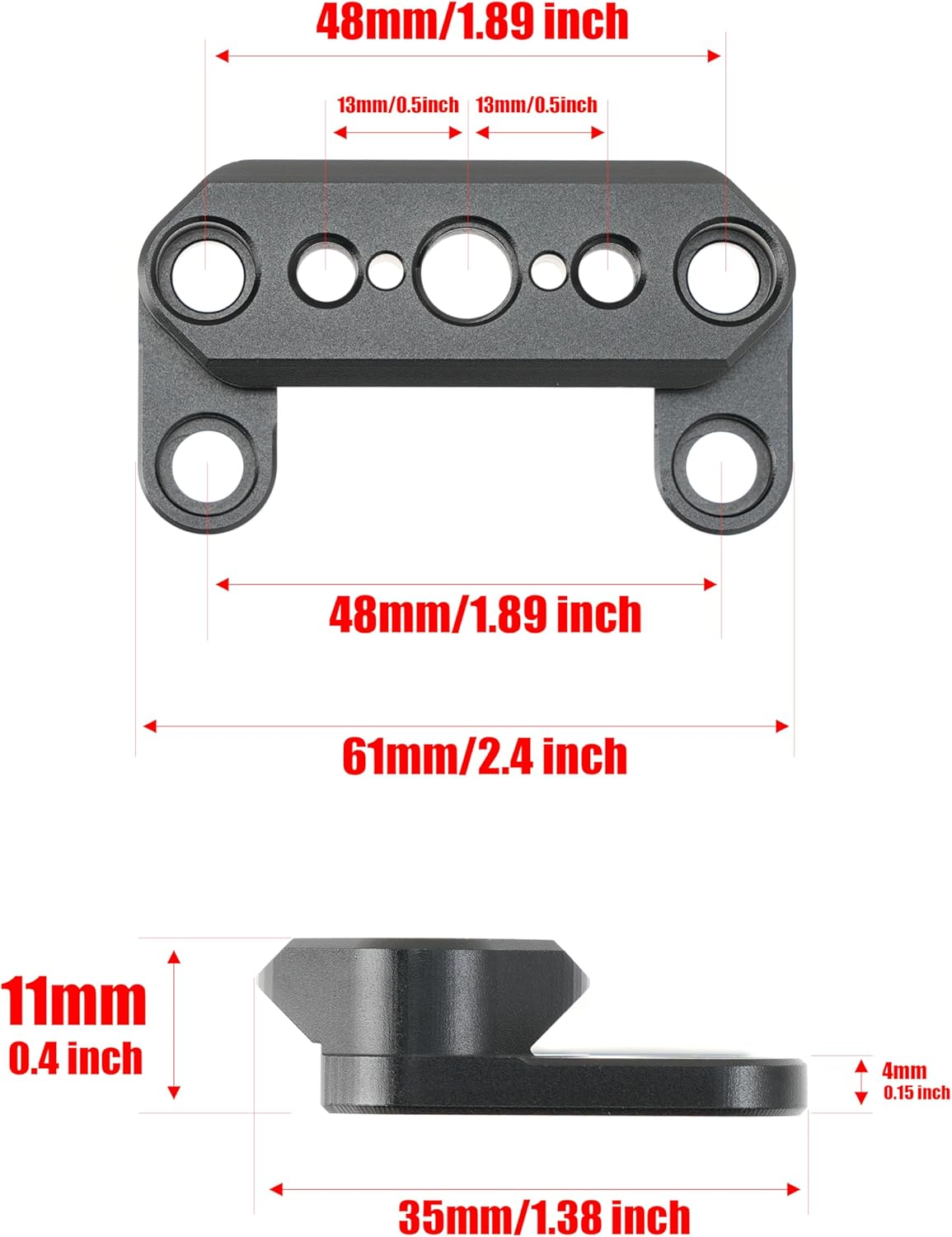 Fotga FX3 FX30 Adapter Mount Plate Top Adapter Plate with 1/4"-20 3/8"-16 Hole with Arri Location Hole + NATO Rail Mount for Sony FX2 FX3 FX3A FX30 ILME-FX30 Cinema Camera Top Handle