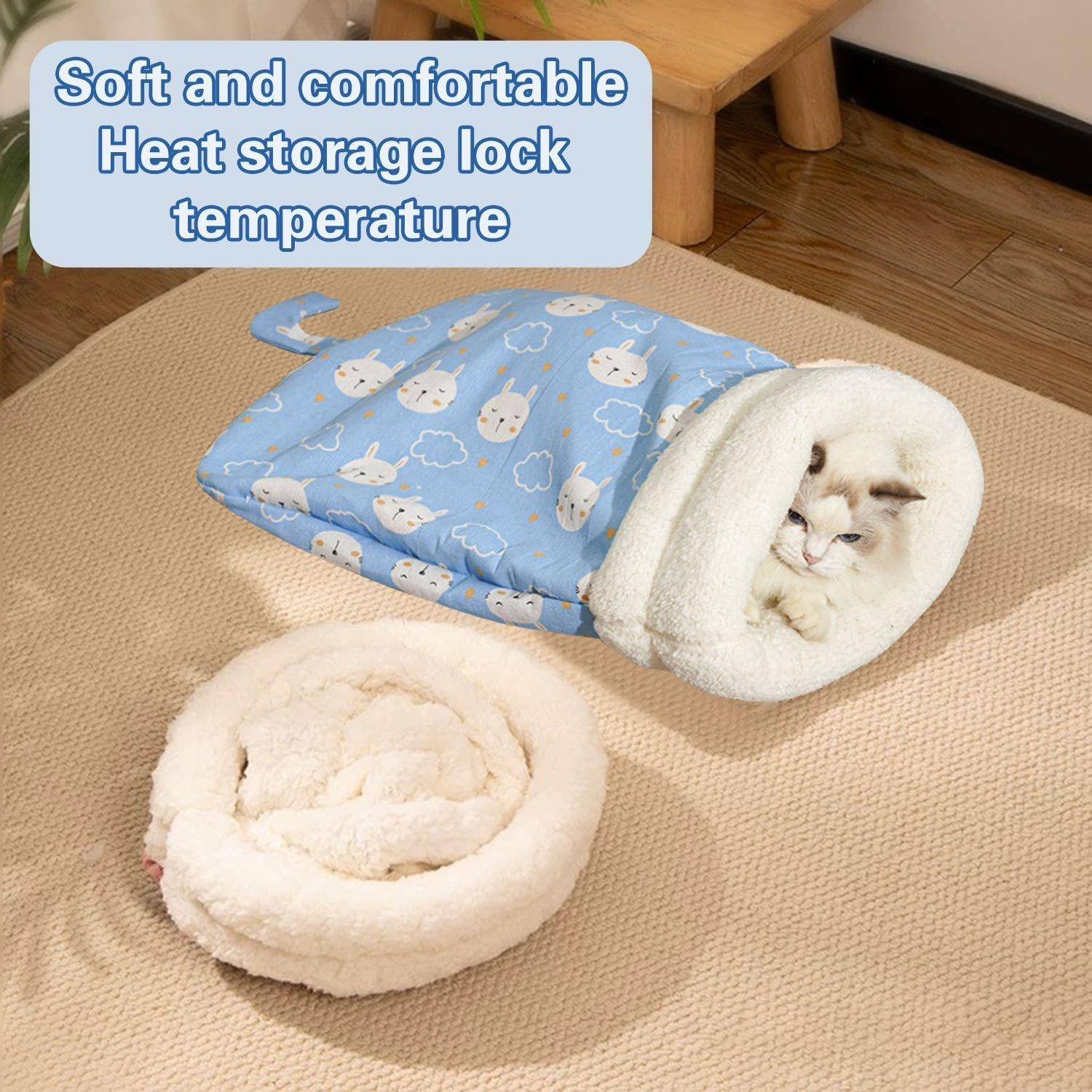 RELKLYU 1 X Pet Warm Sleeping Bag, Pet for Pets, Wind Cat Nest image number 2
