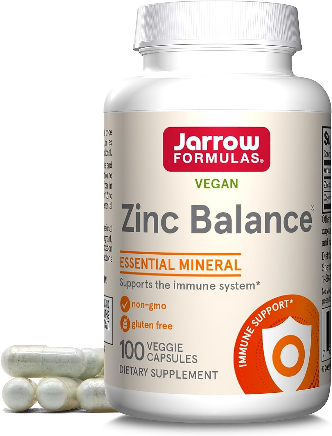 Jarrow Formulas Zinc Balance 15 Mg, Supports Immune and Antioxidant Protection, 100 Caps image number 1