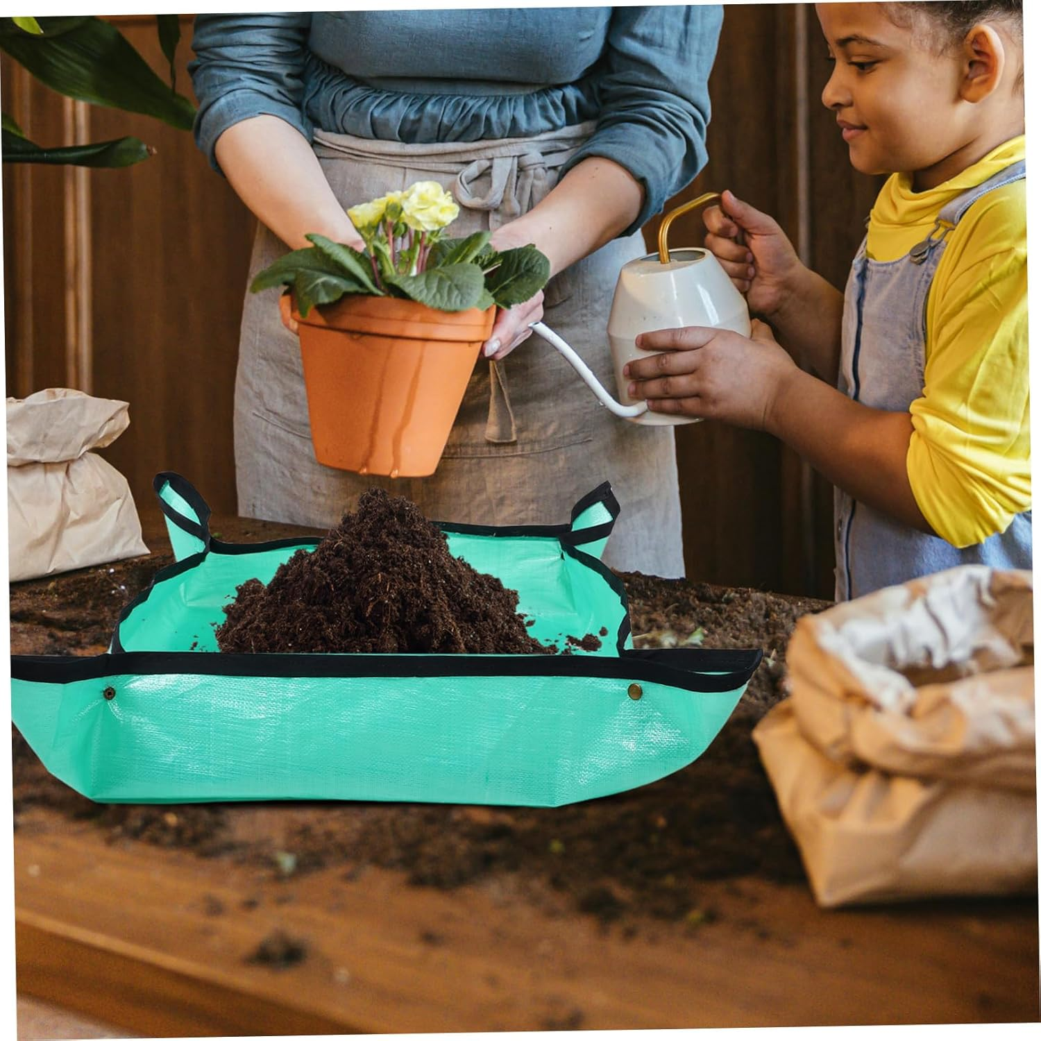 CIYODO Indoor Plant Gardening Mat Waterproof Potting Pad for Succulent Transplanting Retention image number 1