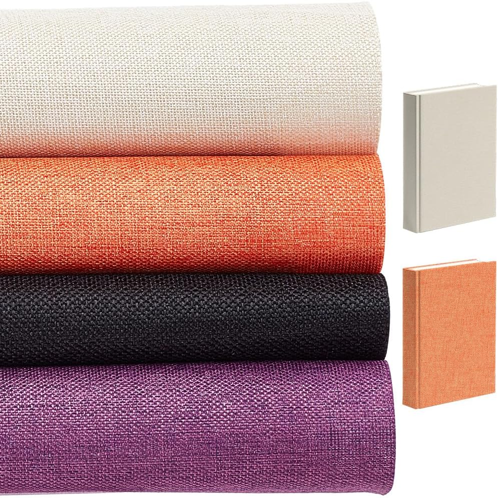 CRASPIRE 51 X 11.8Inch Linen Book Cloth for Book Binding Fabric Surface Paper Backed Bookcover Books Album Scrapbooking Archival DIY Covering Protector Bookcloth Bookbinding Supplies Cadet Blue