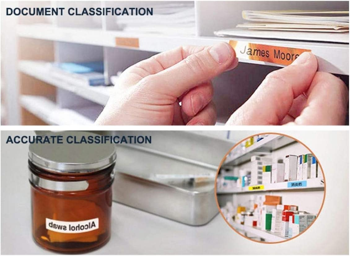 4 Pack Black on White Label Tape Compatible with Brother TZ231 Tze231 Made for P-Touch Sticker Label Tape Label 12Mm X8M image number 3