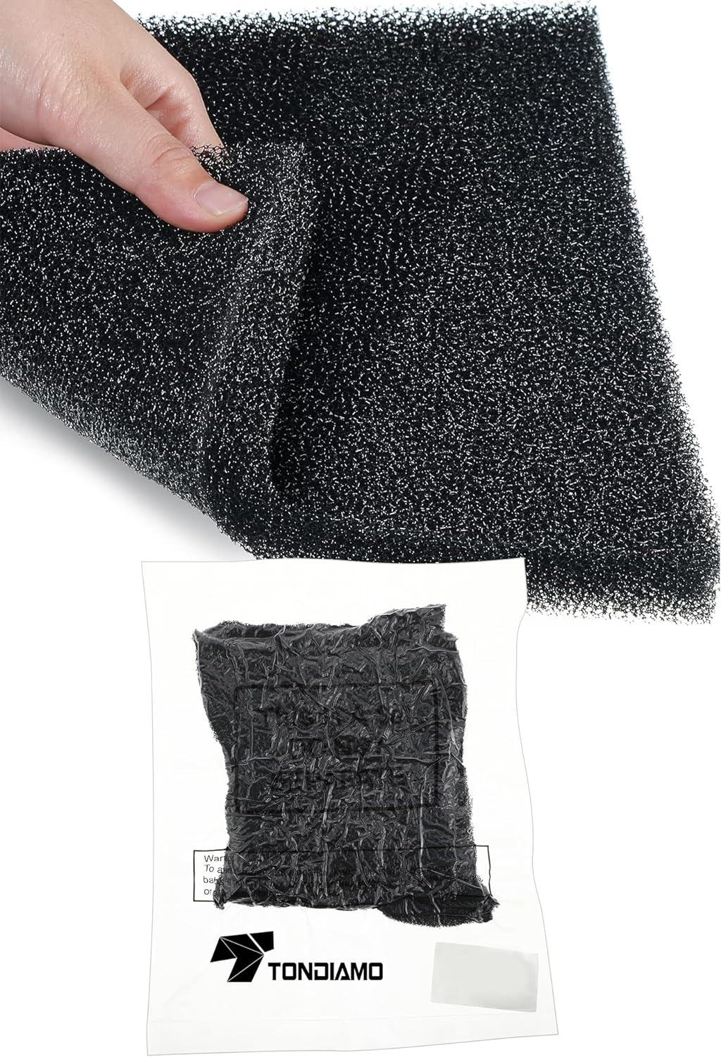 Tondiamo 3 Pieces Aquarium Sponge Filter Pad Media Cut to Fit Foam for Fish Tank Filters Replacement Fish Tank Cleaner Open Cell Foam Sponges for Dishes image number 2