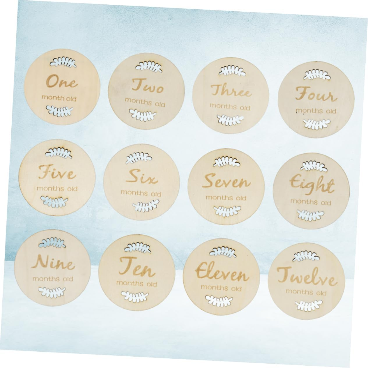 Creative Milestone Cards for Newborns Adorable Monthly Celebration Commemoration of Growth Present for Showers Unique Designs for Social Media Keepsakes image number 3