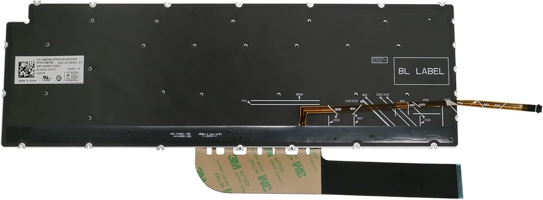 AUTENS US Keyboard for Dell Inspiron 3501 3502 3505 5501 5502 5505 5508 5509 5584 5590 5593 5594 5598 7500 7501 7506 7590 7591 7706 7791 / Vostro 5590 7500 7590 Laptop No Frame (Silver, Backlight)