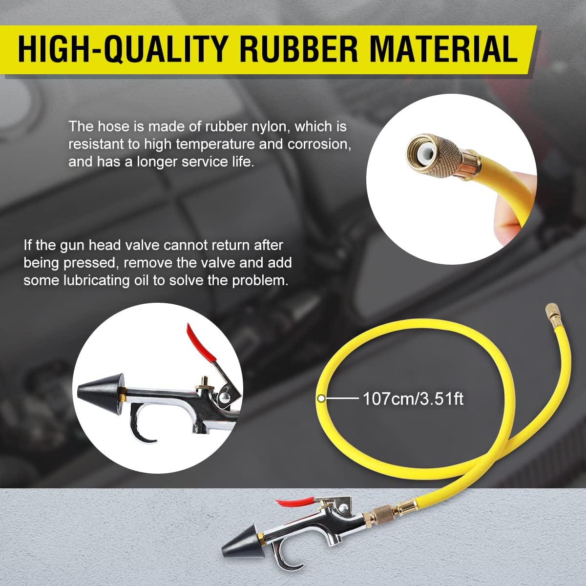 CMTOOL AC Flush Kit for House Car Auto AC Condenser Flushing Kit Automotive Home A/C Cleaning Kit HVAC AC Drain Line Flush Kit R134A R12 R22 R404 R410A AC Flushing Kit AC System Flush Kit Can Tool image number 4