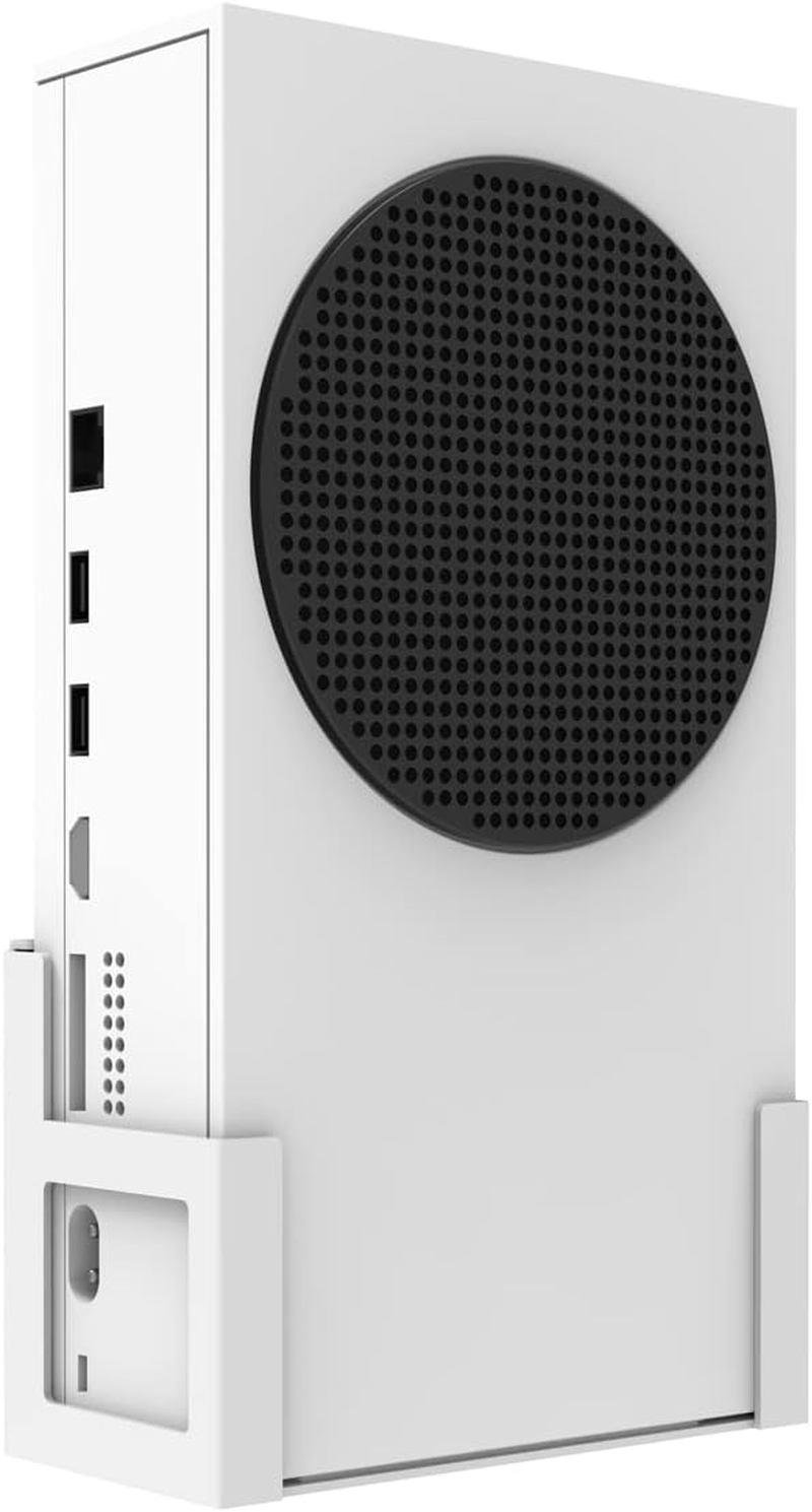 Monzlteck Wall Mount Holer for Xbox Series S,All Metal Vertical Hanging on Wall with Power Botton Left/Right,Wall Shelf Bracket for XSS image number 3