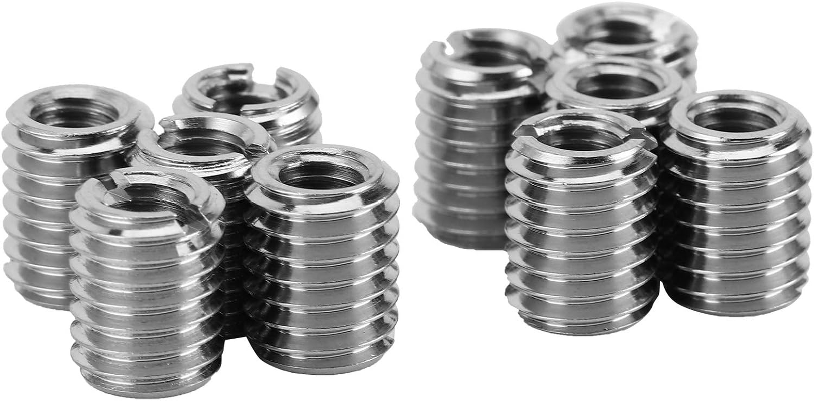10-Piece 303 Stainless Steel M5 Female to M8 Male Thread Reducing Insert Conversion Kit, 0.8 to 1.25 Pitch Sizing image number 5
