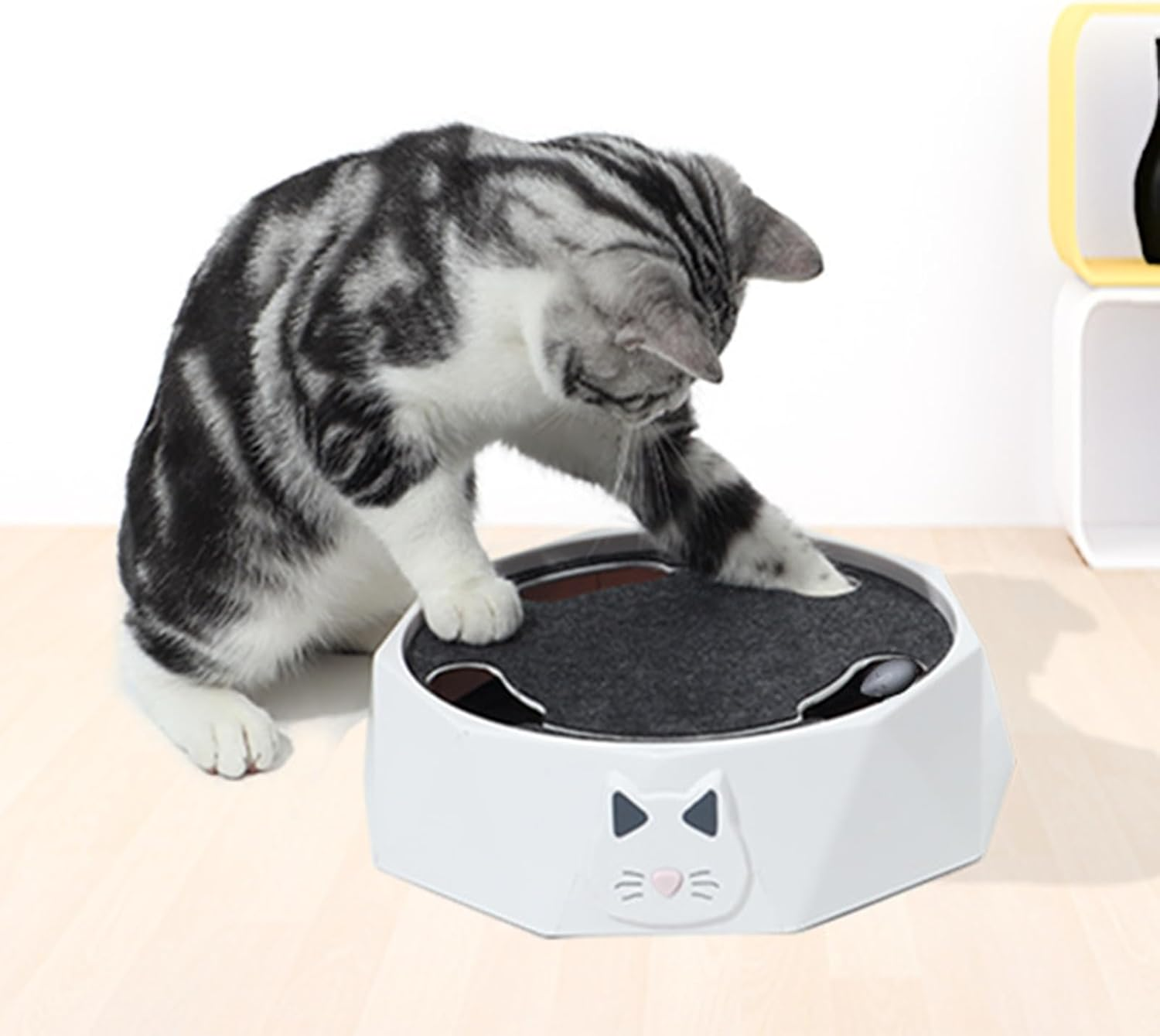EVTSCAN Interactive Cat Turntable Toy, Supports Two Aadjustable Speeds, Automatic Puzzle Catch Mouse Play Cat Toy, for Pet Supplies image number 1