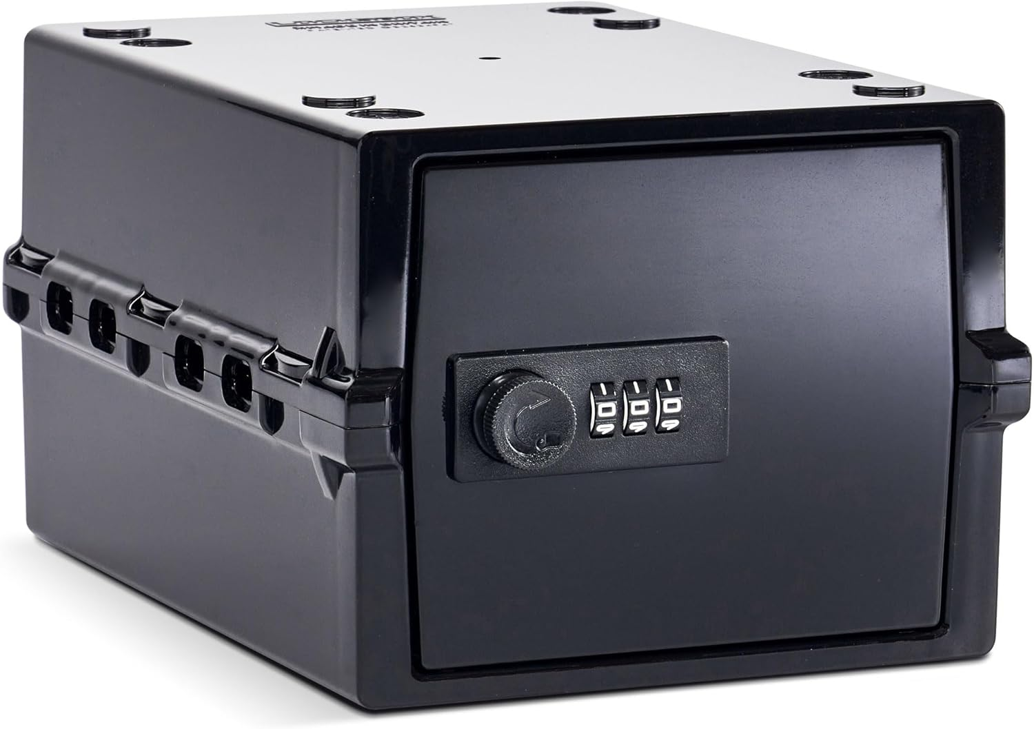 Lockabox Mini&trade; | Small Lockable Box with Combination Lock (A5-Sized) | Mini Storage Lock Box for Small Medicines, Snacks & Mobile Phones | External Size 22.3 X 15.4 X 12 Cm (Crystal)