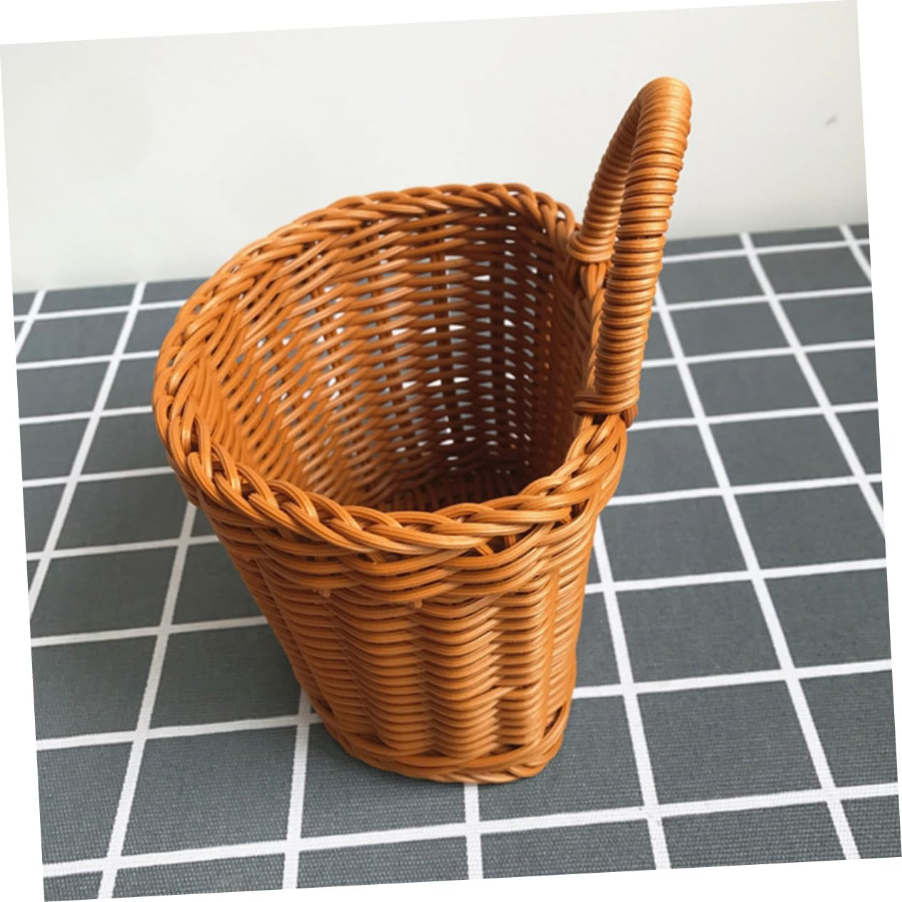 Alipis Wall Hanging Storage Basket Woven Kitchen Decor Organizer Home Ornament for Wall Mount Use for Dirty Clothes Food Storage image number 1