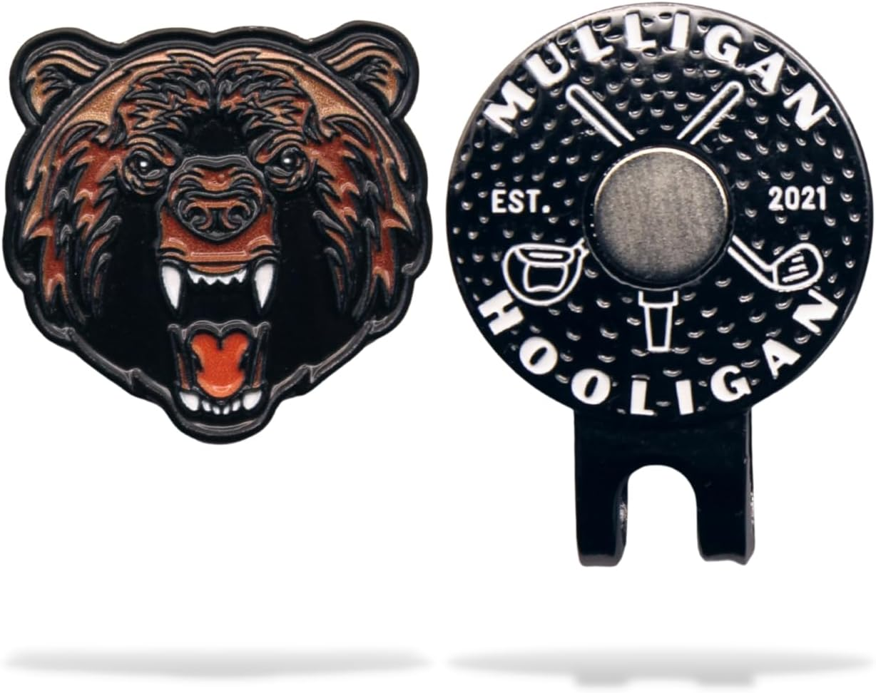 MULLIGAN HOOLIGAN &middot; Golf &middot; Gift Store EST. 2021 Golf Ball Marker + Magnetic Hat Clip, Unique Golf Gift, Premium Quality, the for Your Favorite Golfer, Golf Accessories for Any Occasions (Skull) image number 1