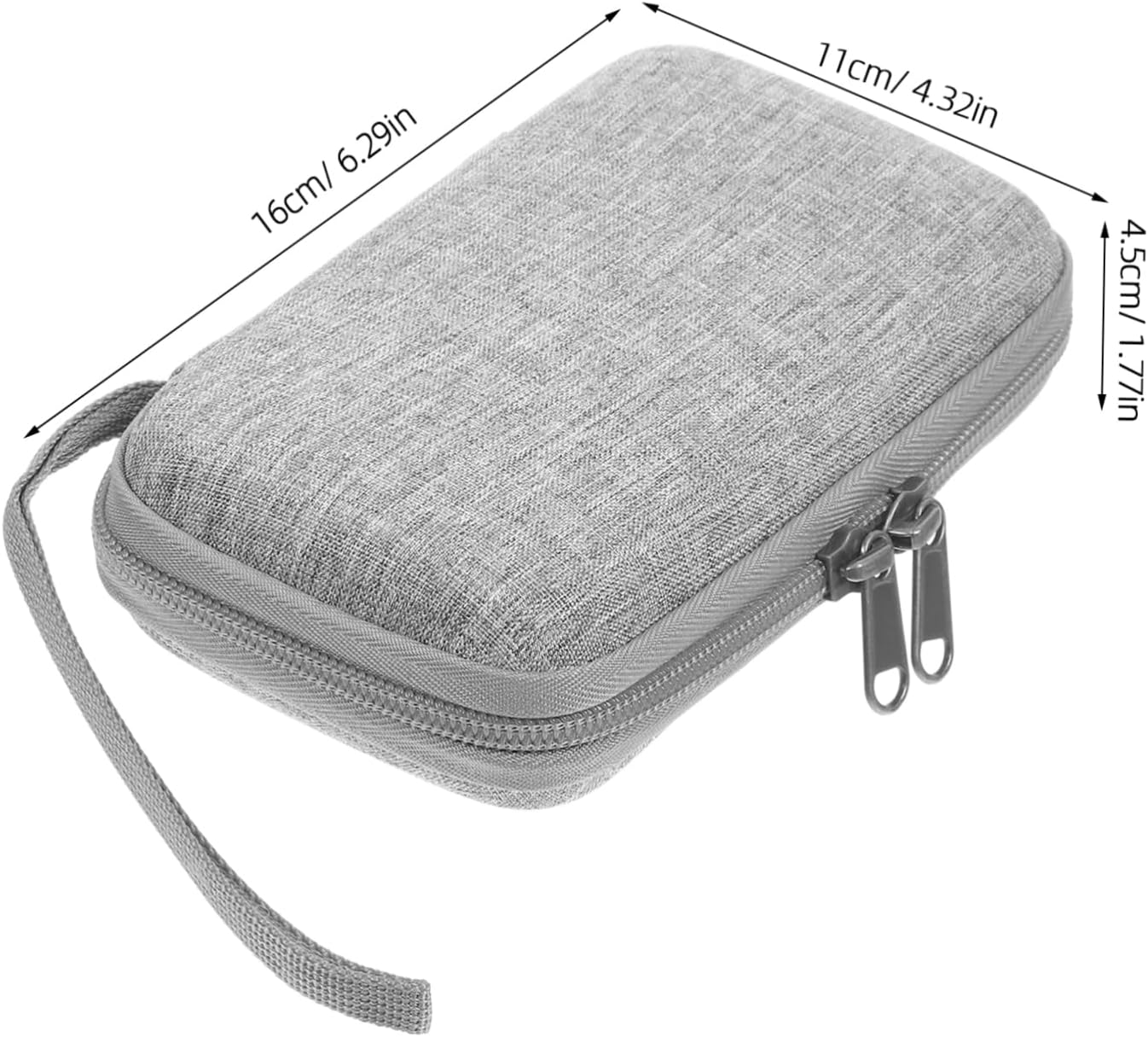 QUMIIRITY Portable Hard Drive Storage Bag for Travel Compact Cable Organizer Case for Earphones and Accessories Lightweight and Stylish Data Cable Storage Design image number 6