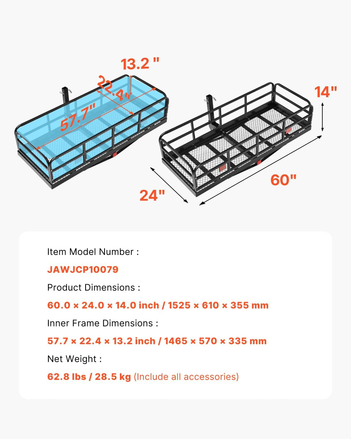 VEVOR Cargo Basket Kit image number 3