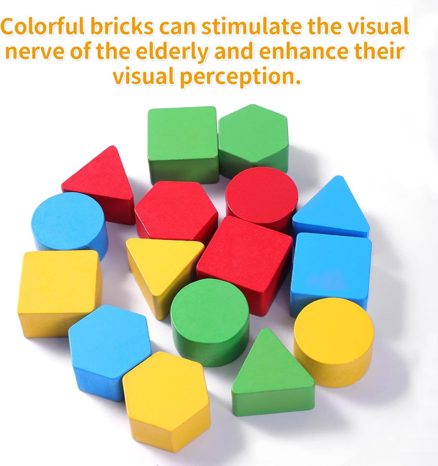 Puzzles Gifts for Dementia Seniors Patients,Memory Activities & Games for Seniors with Dementia,Dementia Geometric Cognitive Products for Alzheimers Elderly image number 1