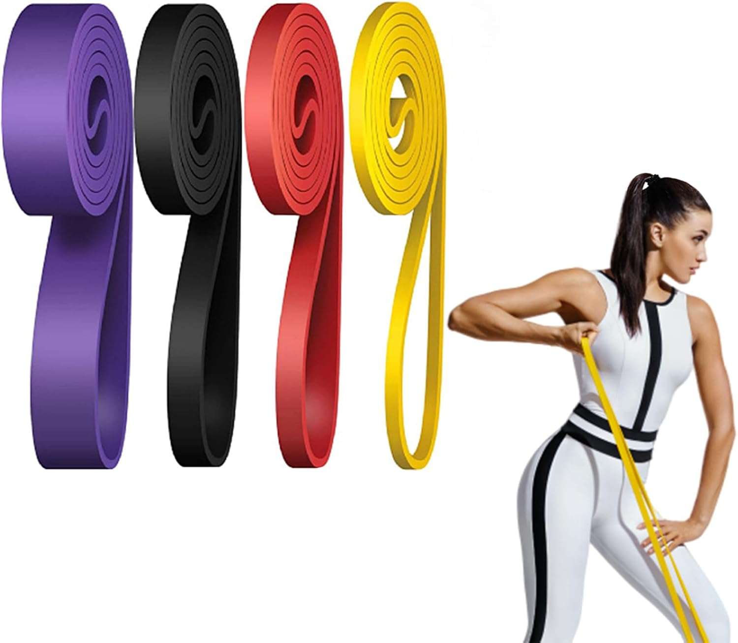 Resistance Bands Set, Heavy Duty Exercise Bands for Pull-Up Assistance & Full-Body Training, Natural Latex Men & Women Workout Bands for Body Stretching, Home Workouts, Rehab, Strength Training image number 1