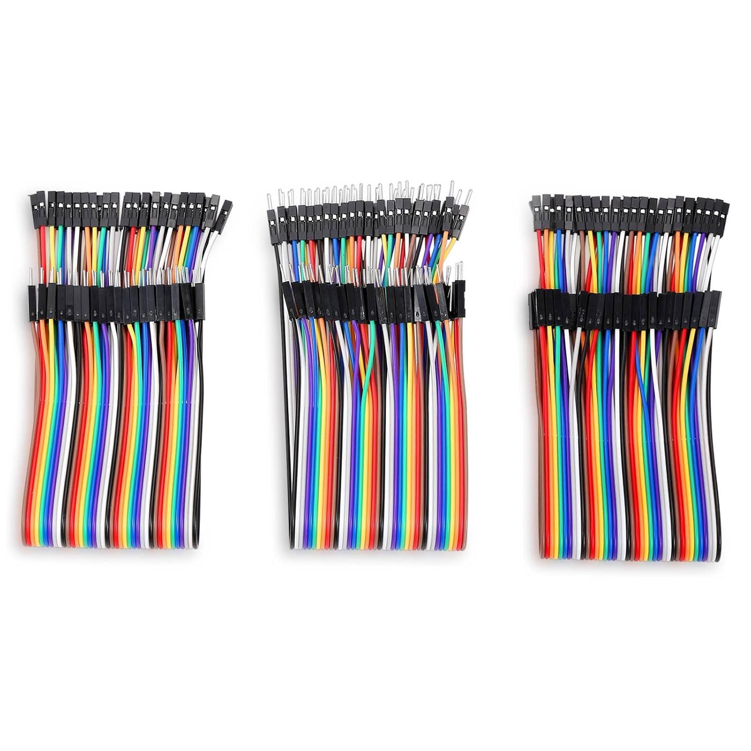 120Pcs Breadboard Jumper Wires Assorted Kit with 2.54Mm Gender Changer Pins & Slim Storage Box - 20Cm, 40Pin Male to Female, Male to M, Female to Female Jumper Wires for Arduino, ESP32 image number 5