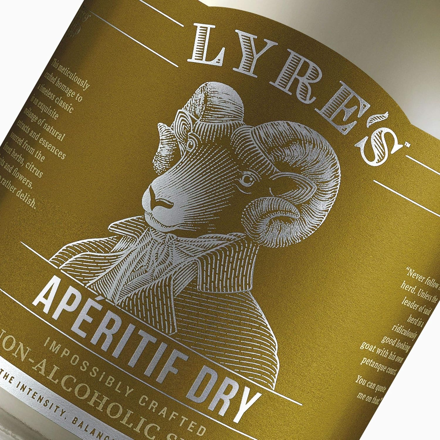 Lyre'S Aperitif Dry Non-Alcoholic Spirit - Dry Vermouth Style | Award Winning | Lyre'S 700Ml image number 3