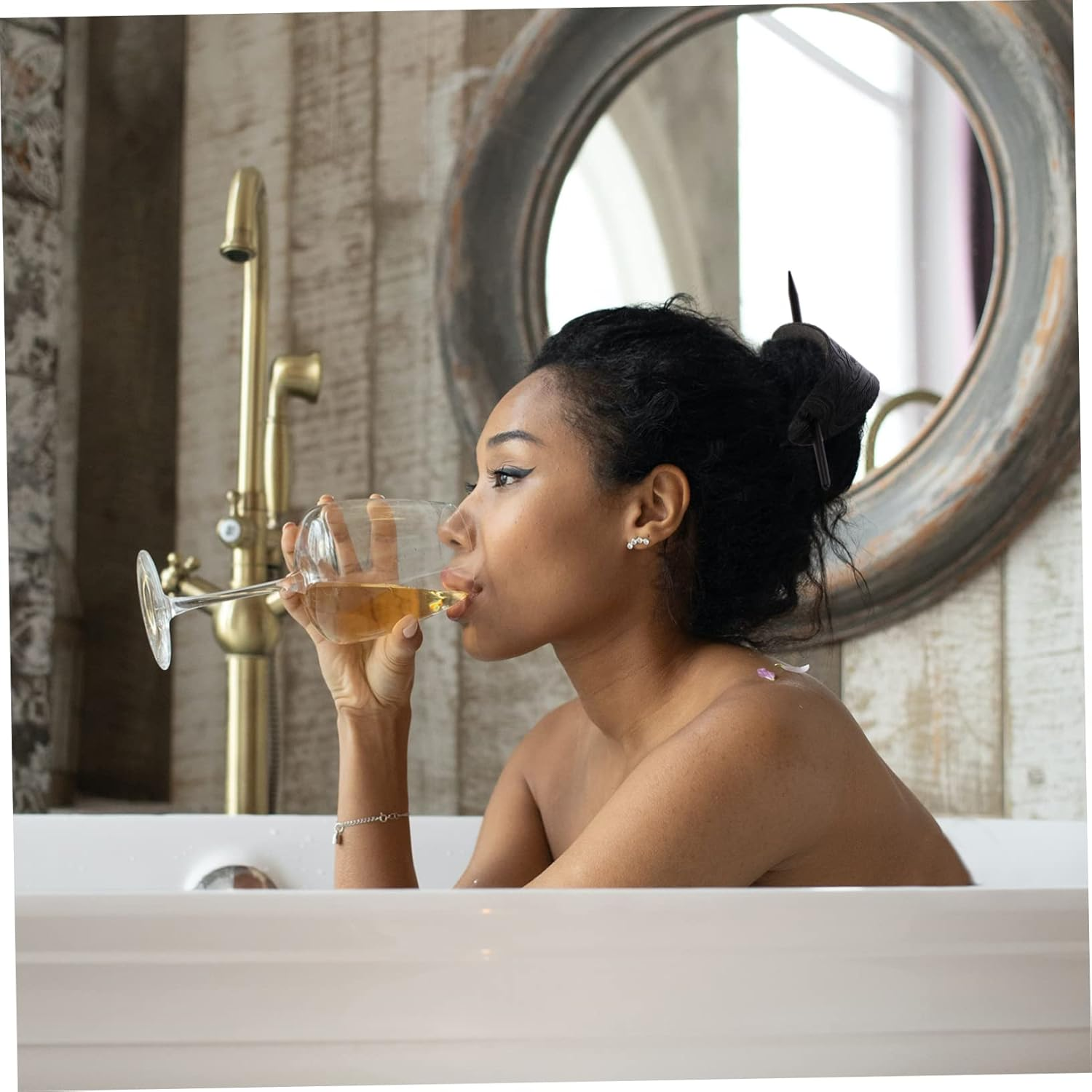 Beaupretty Leather Hair Pin with Stick Viking Hair Clips Metal Celtic Hair Stick Hair Clip with Rod Holder Clip European and American Miss Wood Pack of 3