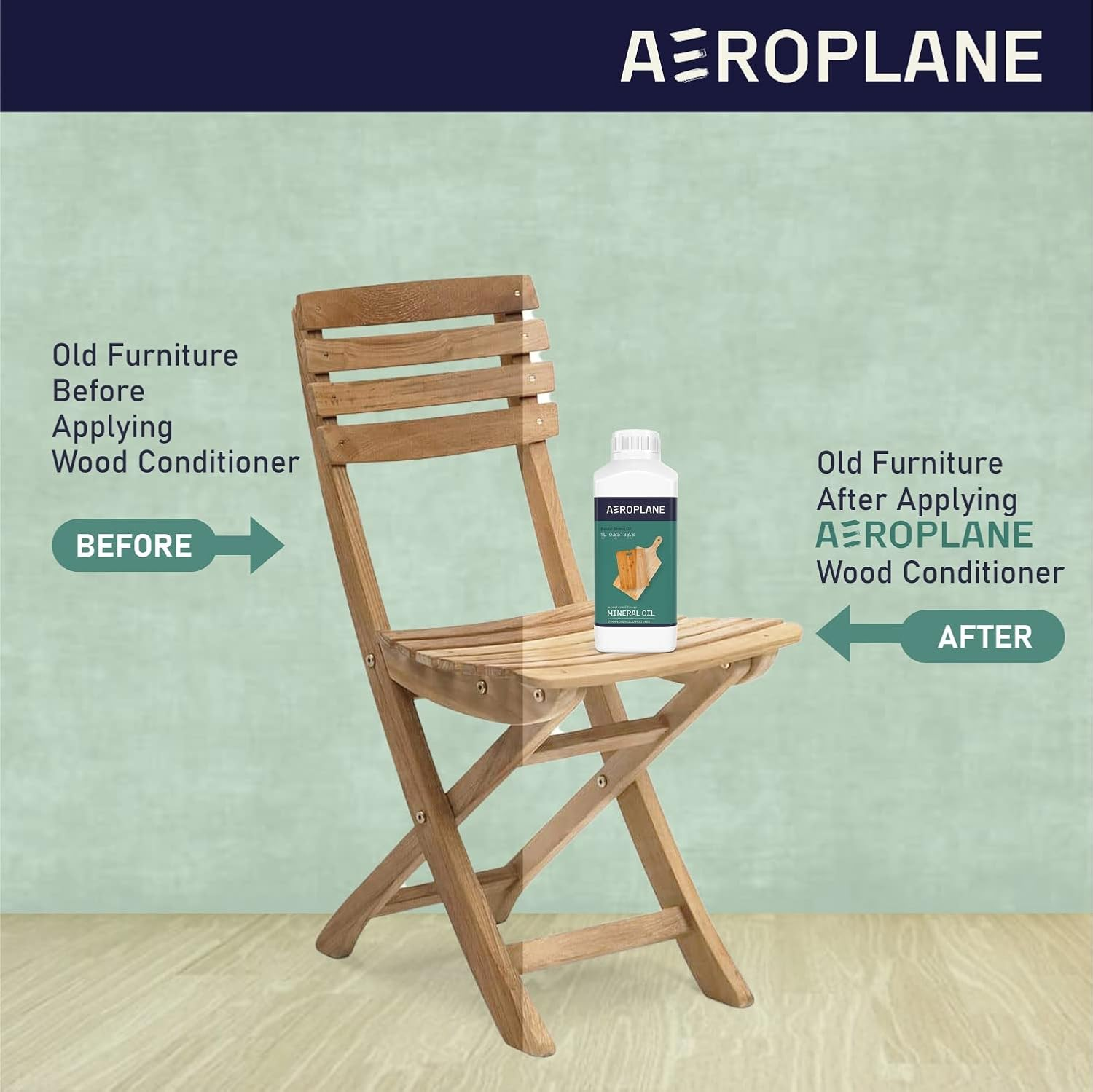 AEROPLANE - Mineral Oil - VOC Free & Non-Toxic Wood Conditioner | 100 ML image number 1