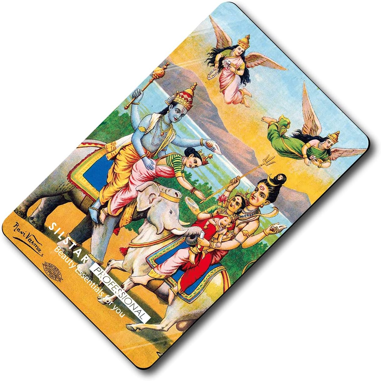 SILSTAR PROFESSIONAL Compact Card Mirror, Unbreakable Acrylic Makeup Mirror, Vanity Mirror Small for Wallet Case, Travel Purse, Handheld Compact Pocket Mirror_Raja Ravi Varma_Hari Har Bhet 142 image number 4