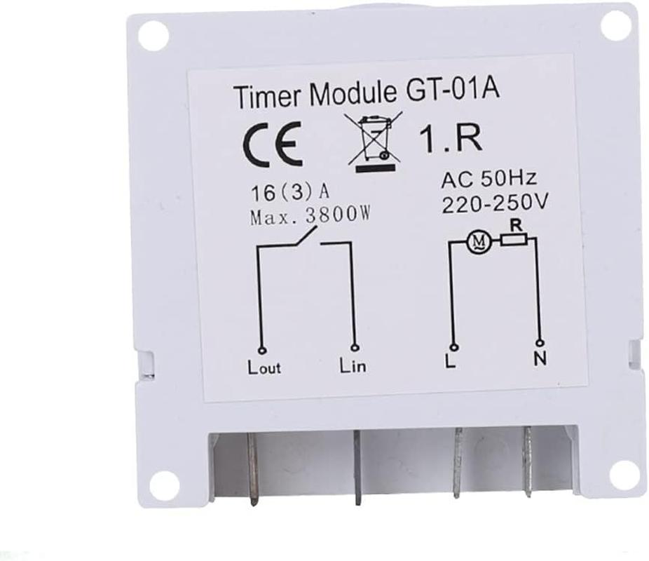 VOANZO 24 Hour Cycle Socket Timer Switch 220V/16A Immersion Heater Switch for Lights, Heaters, Pools, Appliances image number 5