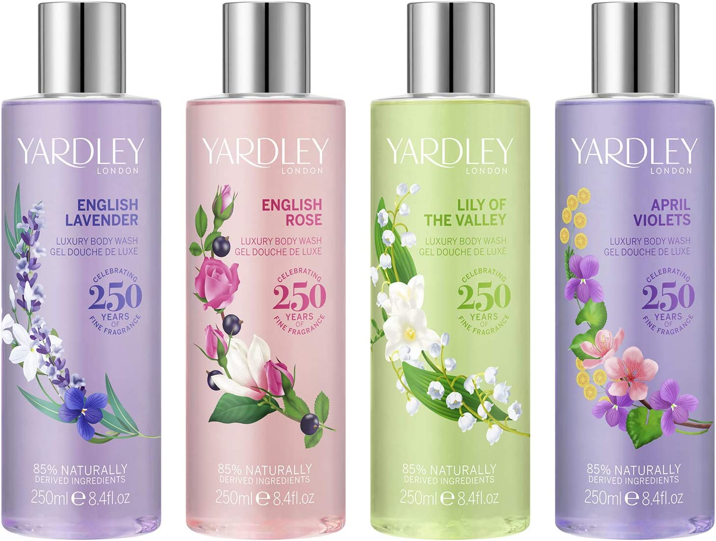 April Violets by Yardley Luxury Body Wash 250Ml