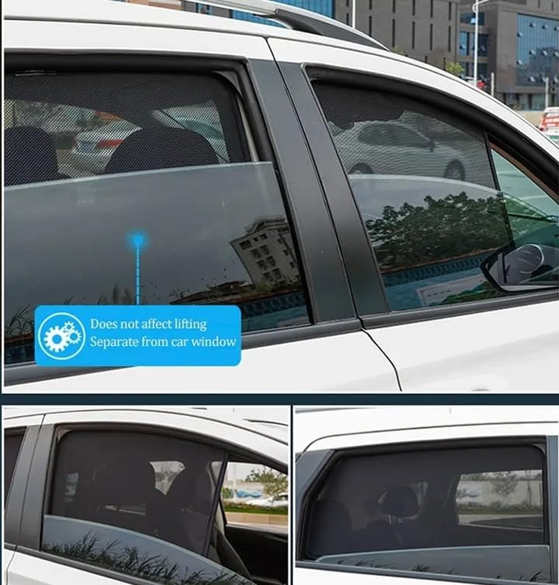 OTTO SHADES Custom Magnetic Mesh Sunshade for Kia Sportage NQ5 21-24, Side Windows Sun Blind for Baby Protection, Uv/Heat Reduction,Privacy Shield (2 Rear + 2 Port Window Shades)