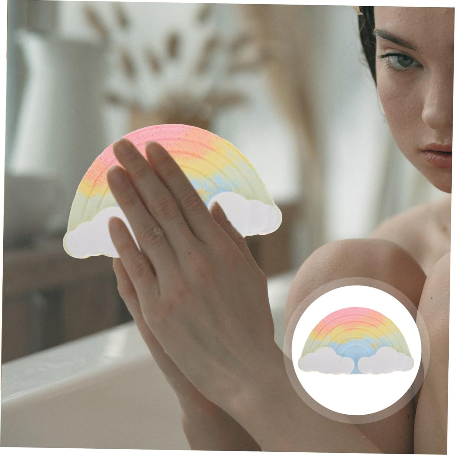 Moisturizing Cloud Bath Salt with Essential Oils for Relaxation and Skin Hydration Women image number 4