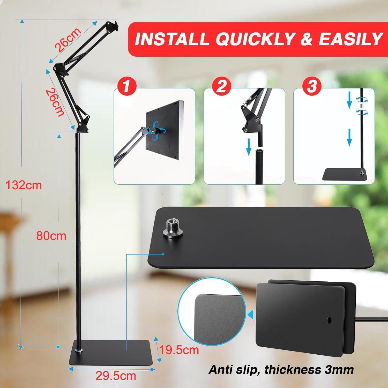 Red Light Therapy for Face and Body, Koreal Red Infrared Light Therapy Lamp with Stand,660Nm Red Light and 850Nm LED near Infrared Light Therapy Device for Full Body Skin Muscle Sleeping