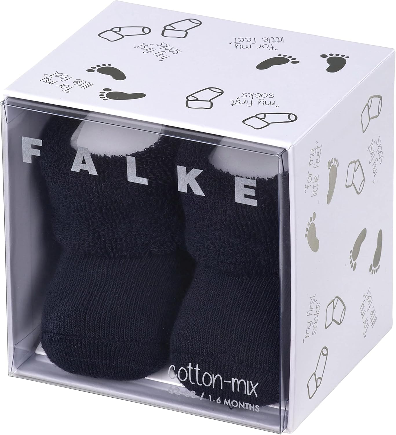 FALKE Baby Erstling Socks - 89% Cotton, White (
