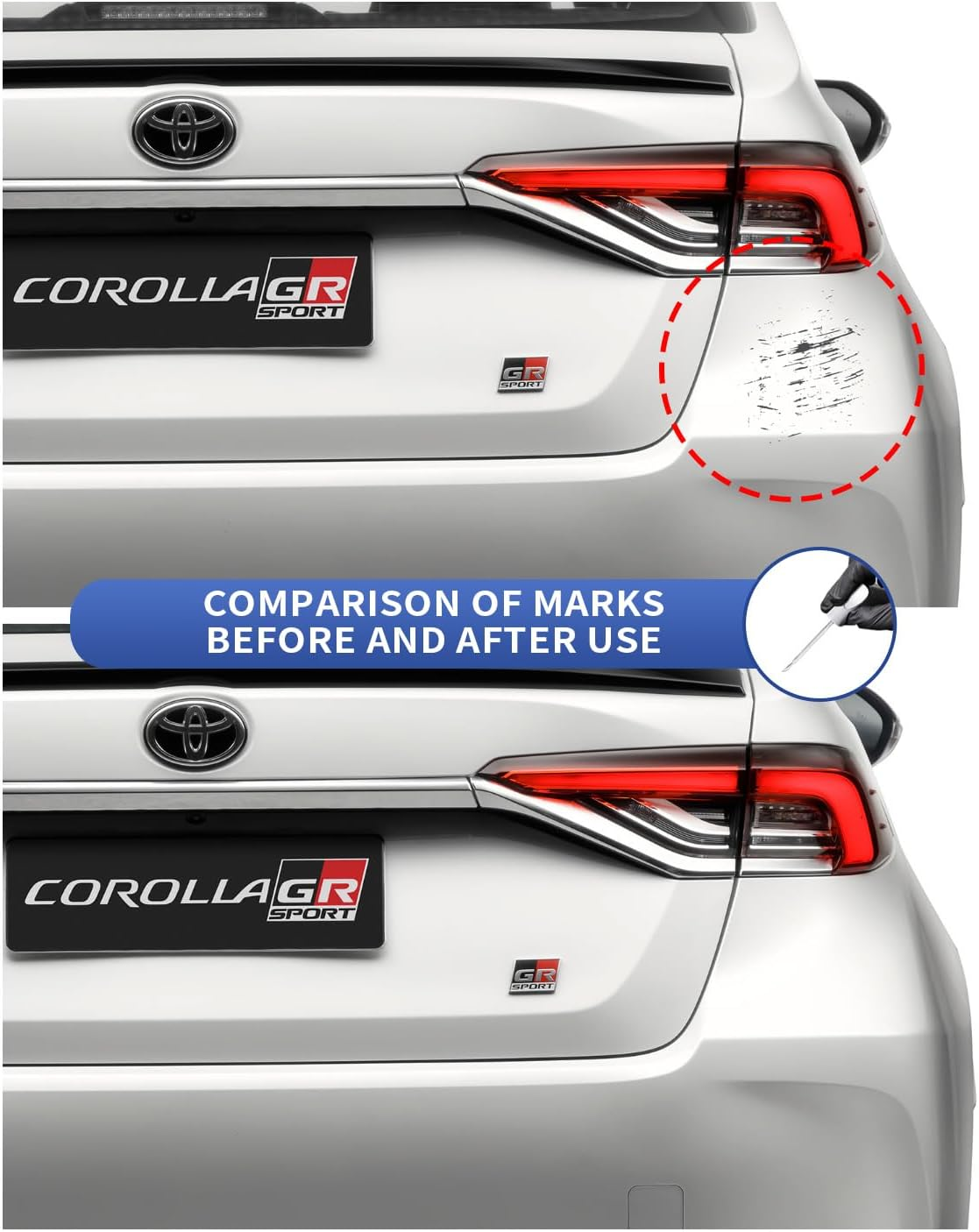 1F7 Classic Silver Metallic Touch up Paint Compatible with Toyota Exact Match Chips and Nicks Touch Up image number 6