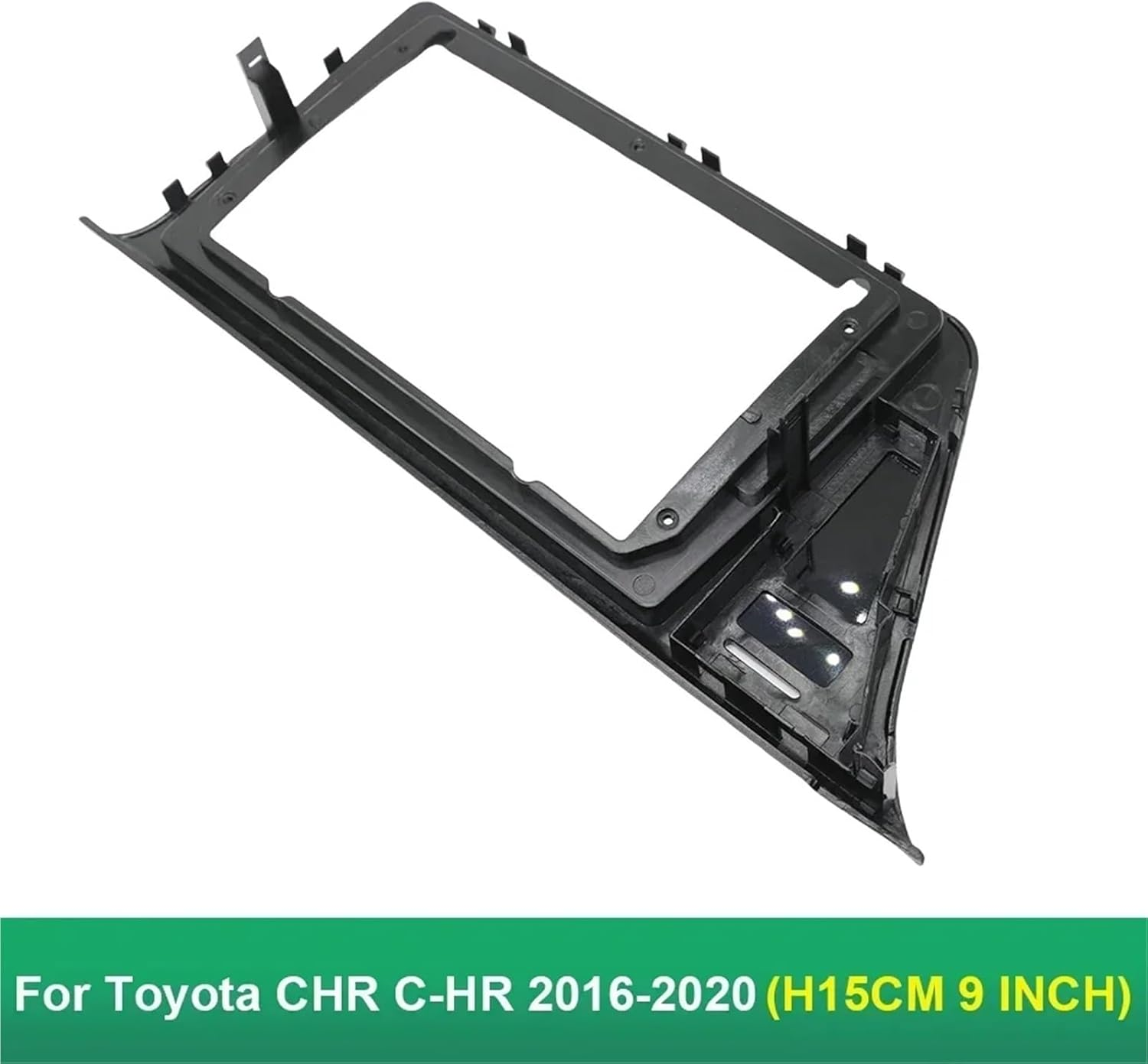 Car Radio Frame Fit for Toyota CHR 2016-2020 9Inch Car Radio Fascias GPS MP5 Stereo Player 2 Din Head Unit Panel Radio Dash Bezel(Farme Cable RHD 15CM) - Farme Cable Lhd 15Cm image number 4