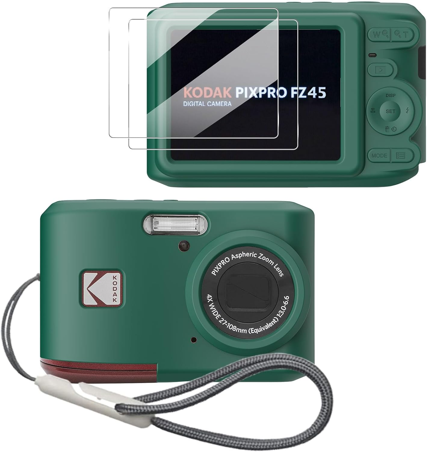 Tedubax Case for Kodak PIXPRO FZ45 Case, Soft Silicone Case for Kodak PIXPRO FZ45 - Anti-Scratch Slim Fit Lightweight Protective Case - Pink