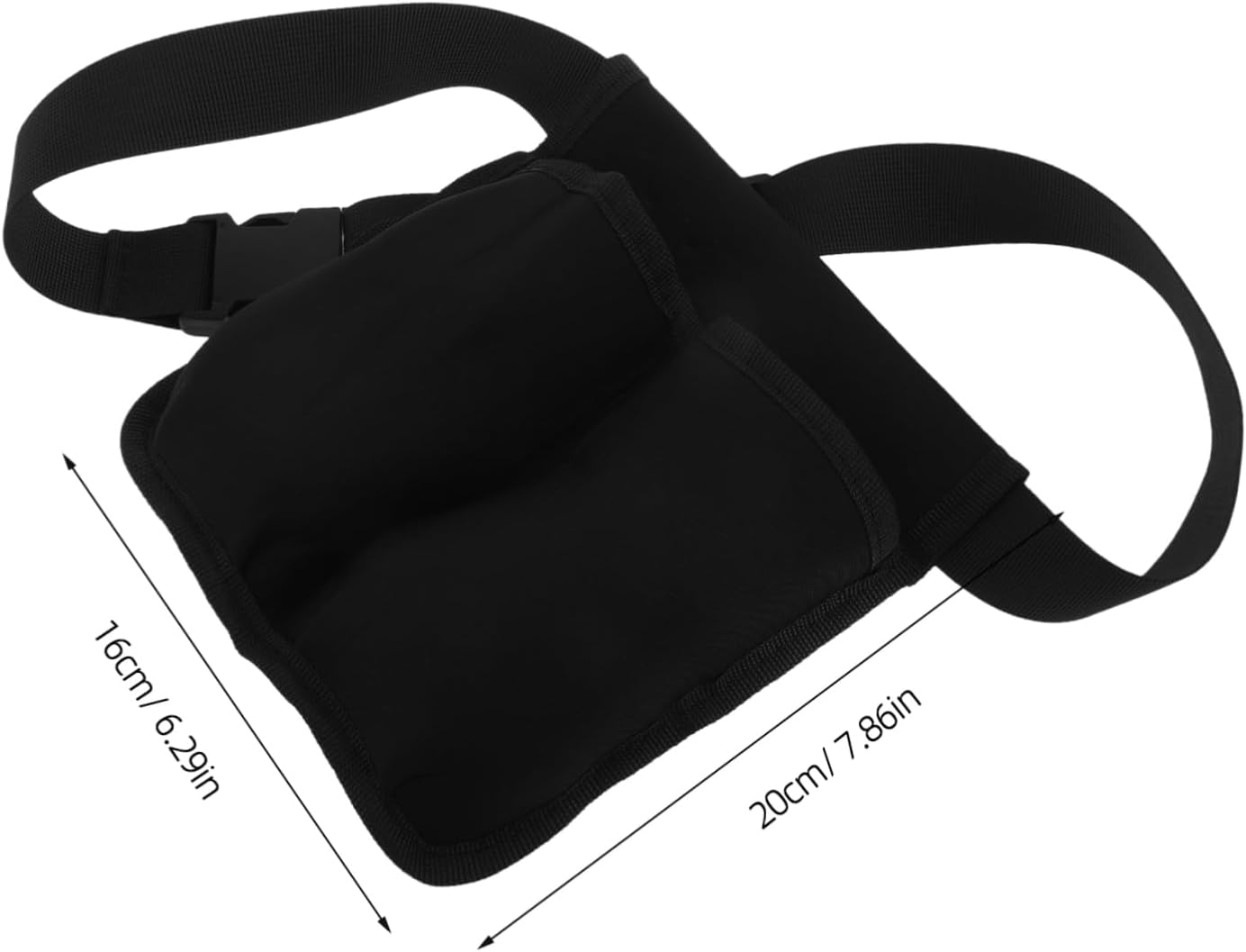 DECORNIJIA Essential Oil Organizer Belt Dual Pockets Adjustable Massage Oil Waist Pouch for Therapists for Home and Travel image number 1