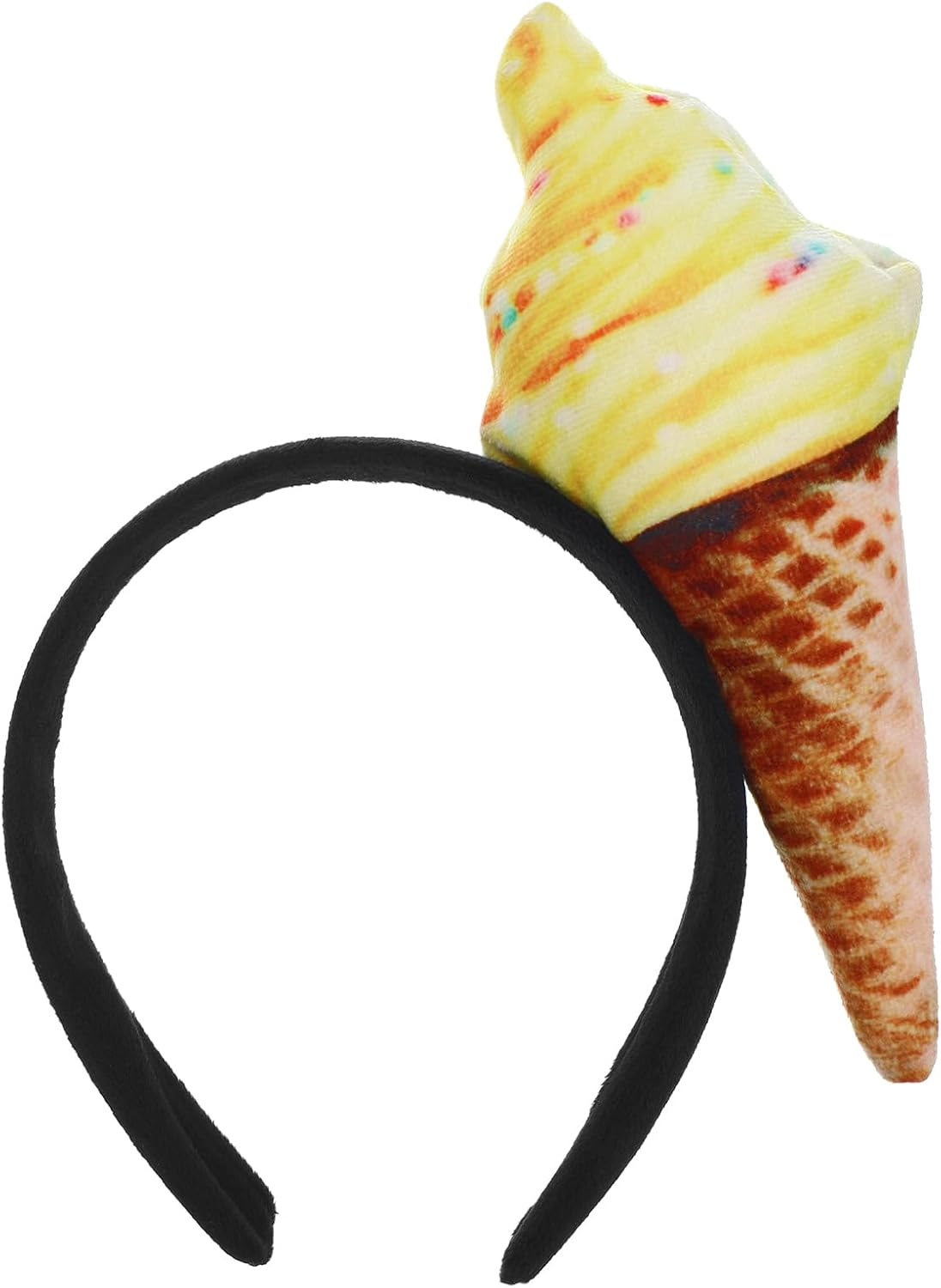 Beavorty Makeup Headband, Ice Cream Headband, Ice Cream Cone Shape Headwear, Unisex for Adults, Mini Food Hat on Headband, Costume, Party Accessories image number 5