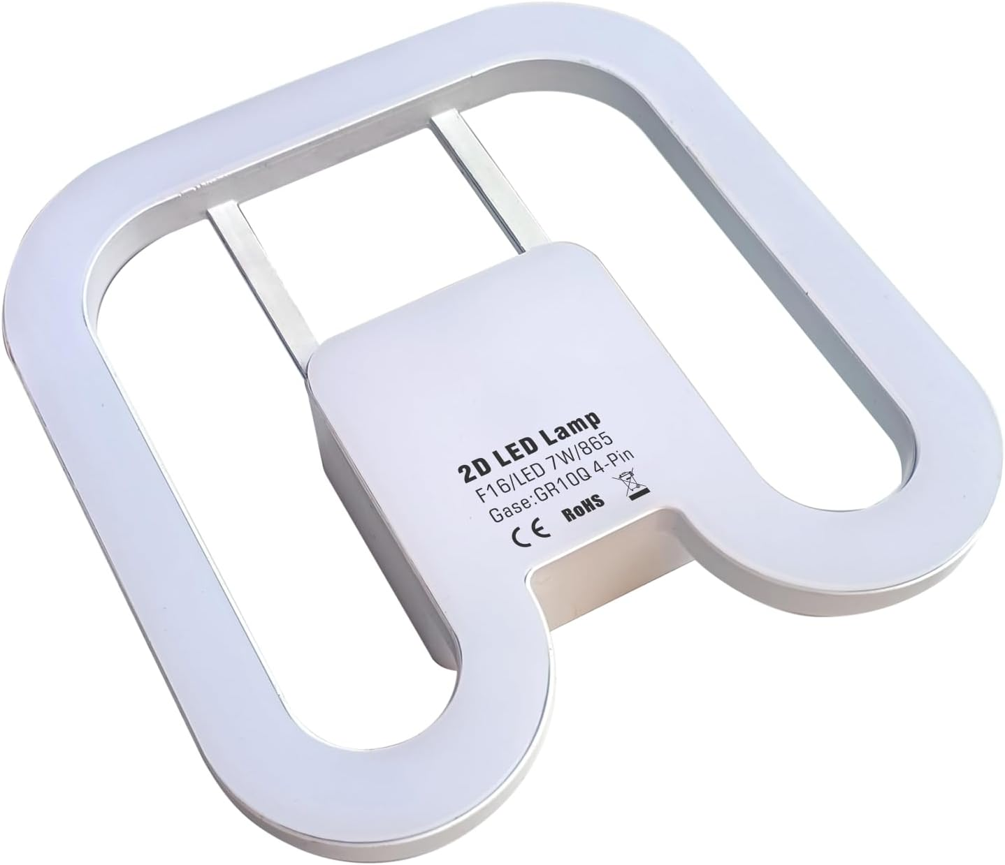 IHYCTV Gr10Q 4-Pin LED 2D Light 7 W, 1000 Lumen 6500 K Daylight White, [ECG/KVG Compatible] Direct Replacement for 16 W CFL, without Rewiring, IP20, for Commercial & Industrial (Pack of 1) image number 4