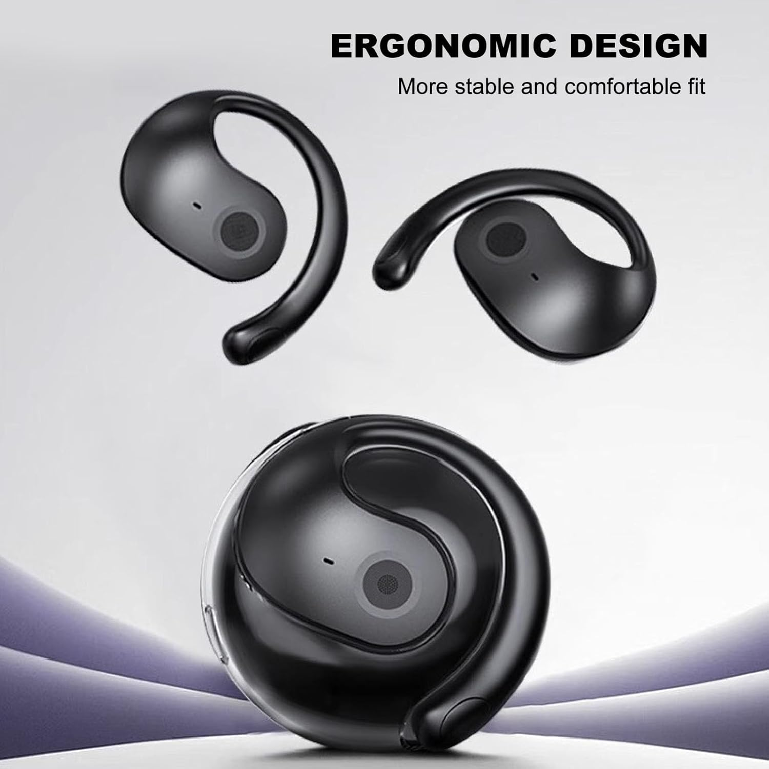 XUMIUZIY Language Translation Earbuds, Wireless Translator Earbuds with 80 Languages, 14 Voices, 4 Modes, Hifi Stereo Headphones, High Accuracy for Travel, Business, Learning (Black) - Black image number 4