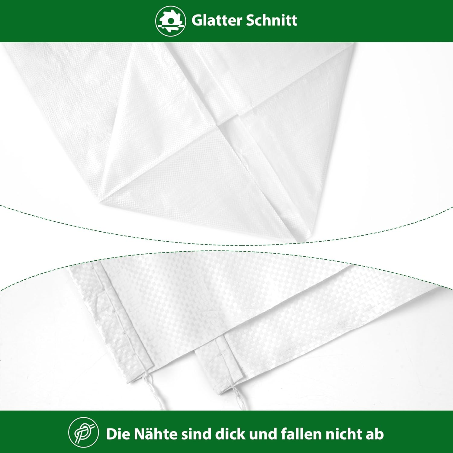 Sand Bags, Heavy Duty Woven Gravel Bags,50 X 75CM Sacks,Used for Flood Control, Builders Garden Waste,Grain Storage and Cargo Handling (20) image number 4