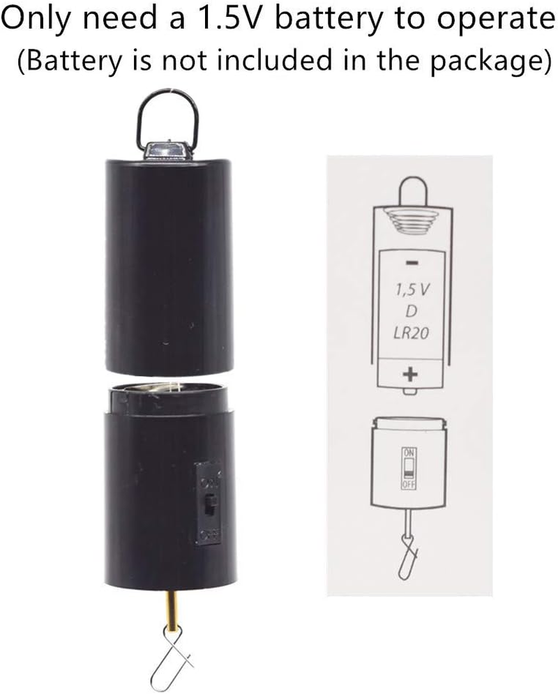 3 Pieces of Wind Spinner Motor Battery Operated for Hanging Display Yard Wind Spinners Outdoor Sculptures - Load Capacity of 4 Pounds - Black image number 5