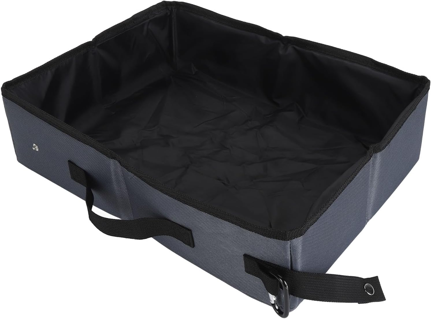 Portable Cat Travel Litter Box, Foldable Travel Litter Box for Cats, Easy to Clean Reusable Cat Toilet Box Portable Cat Litter Tray for Camping Road Trips (S)