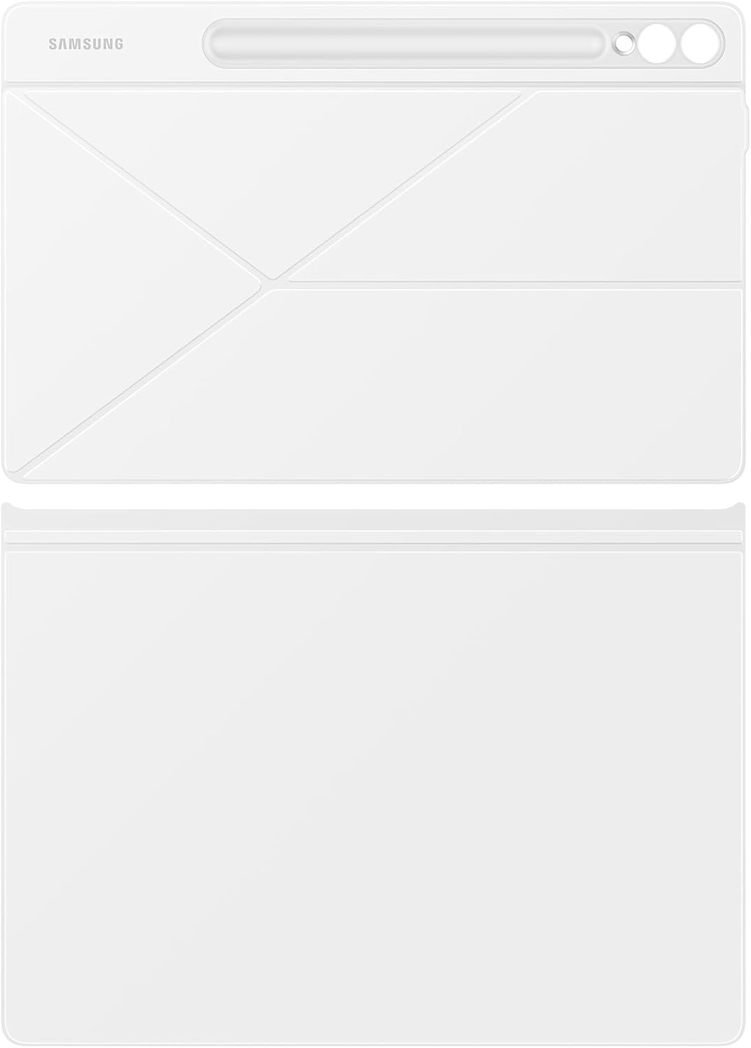 Samsung Smart Book Cover for Galaxy Tab S9+, White - Black image number 3