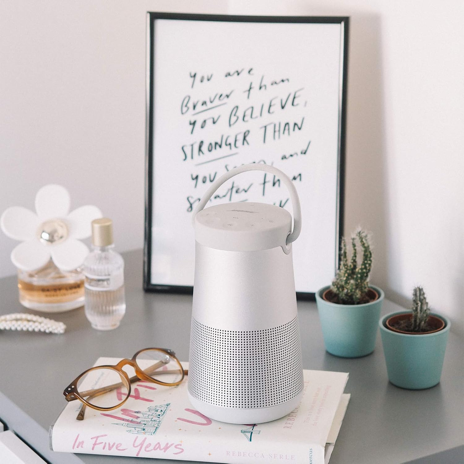 Bose Soundlink Revolve+ II Portable Bluetooth Speaker - Wireless Water-Resistant Speaker with Long-Lasting Battery, Lux Silver - Gen 2 Lux Silver image number 4