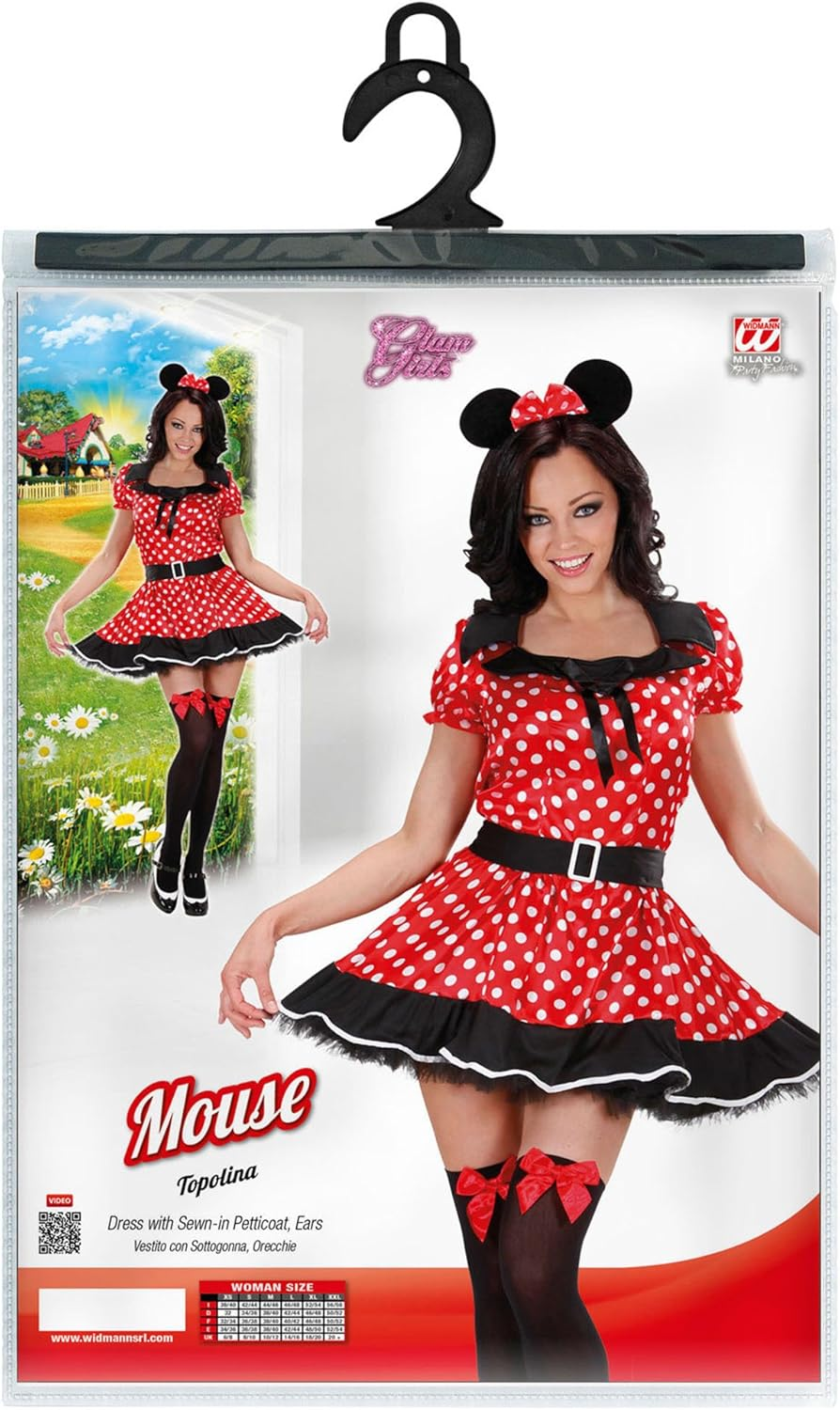 Ladies Mouse Girl Costume Extra Large UK 18-20 for Animal Jungle Farm Fancy Dress