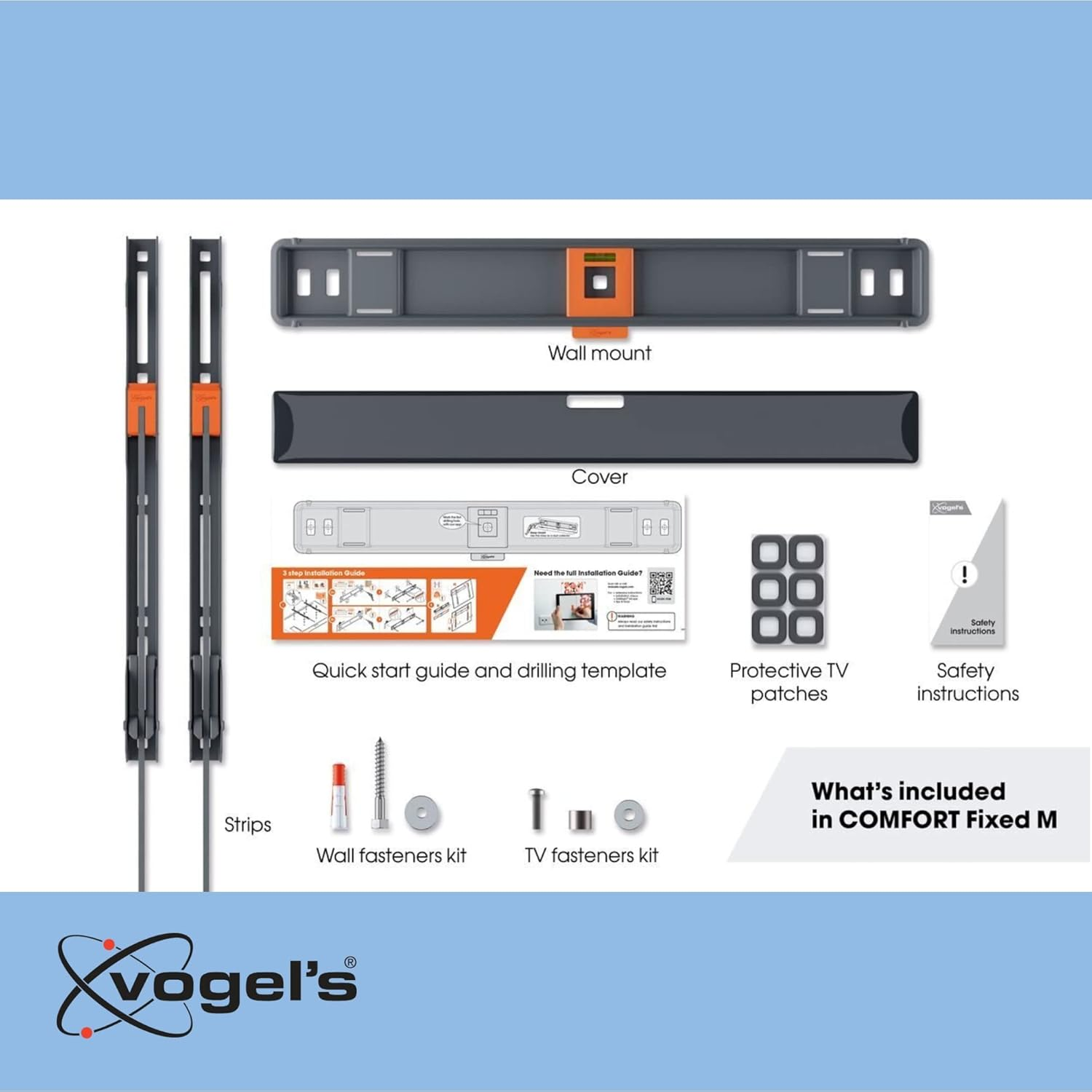 Vogel'S TVM 3405 Medium Fixed TV Wall Bracket image number 6