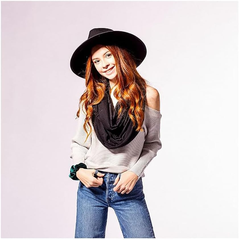 Idopick Ski Neck Gaiter Winter Neck Warmer Infinity Wrap Scarf Head Circle Scarf Continuous Loop for Women and Men - Pink image number 3