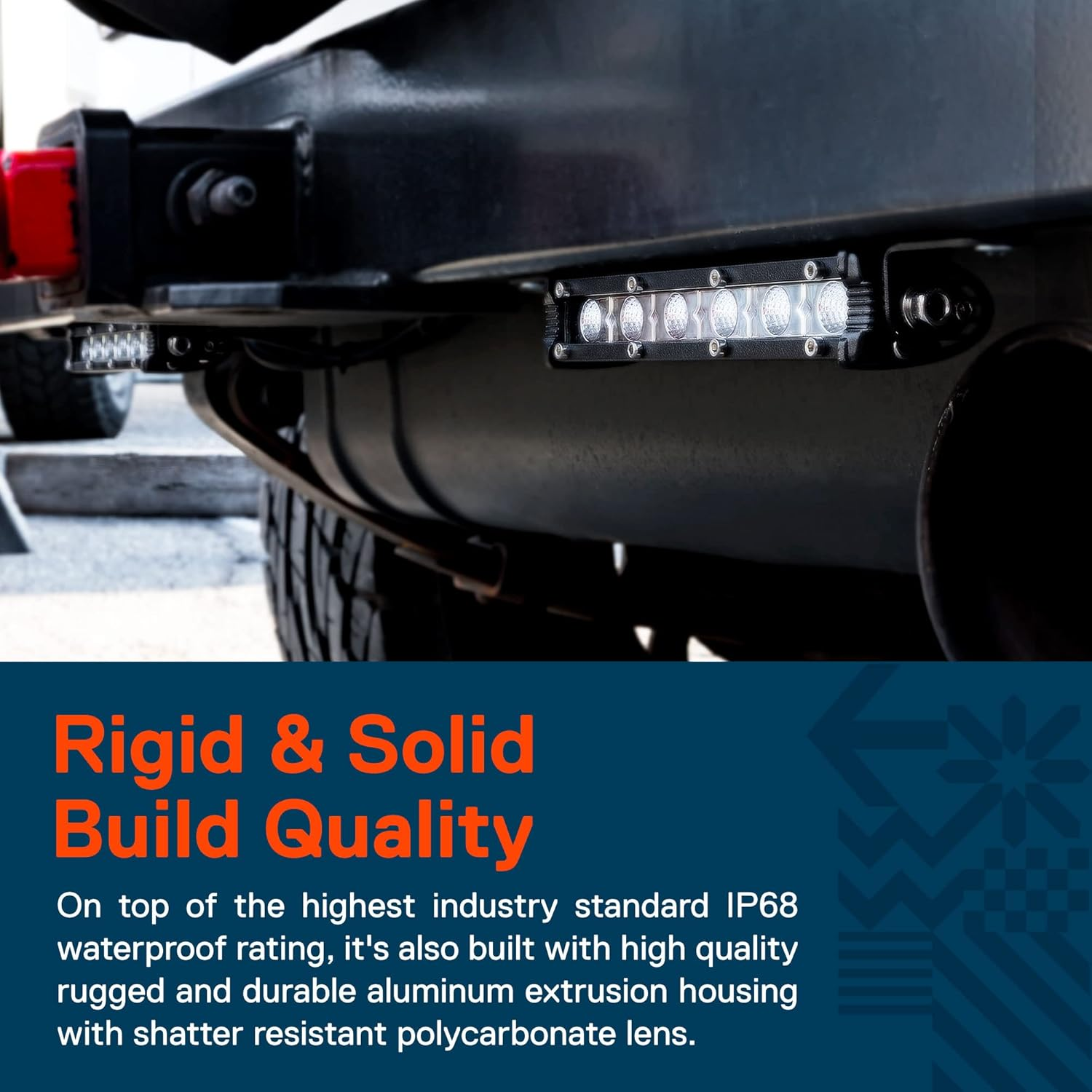 True Mods 2Pc 7" Ultra-Slim Single Row off Road LED Light Bar [1530Lm] [18W] [IP68 Waterproof] [12V - 24V] Fog/Driving/Work Lights for Trucks ATV Cars - 60 Degrees Flood Light