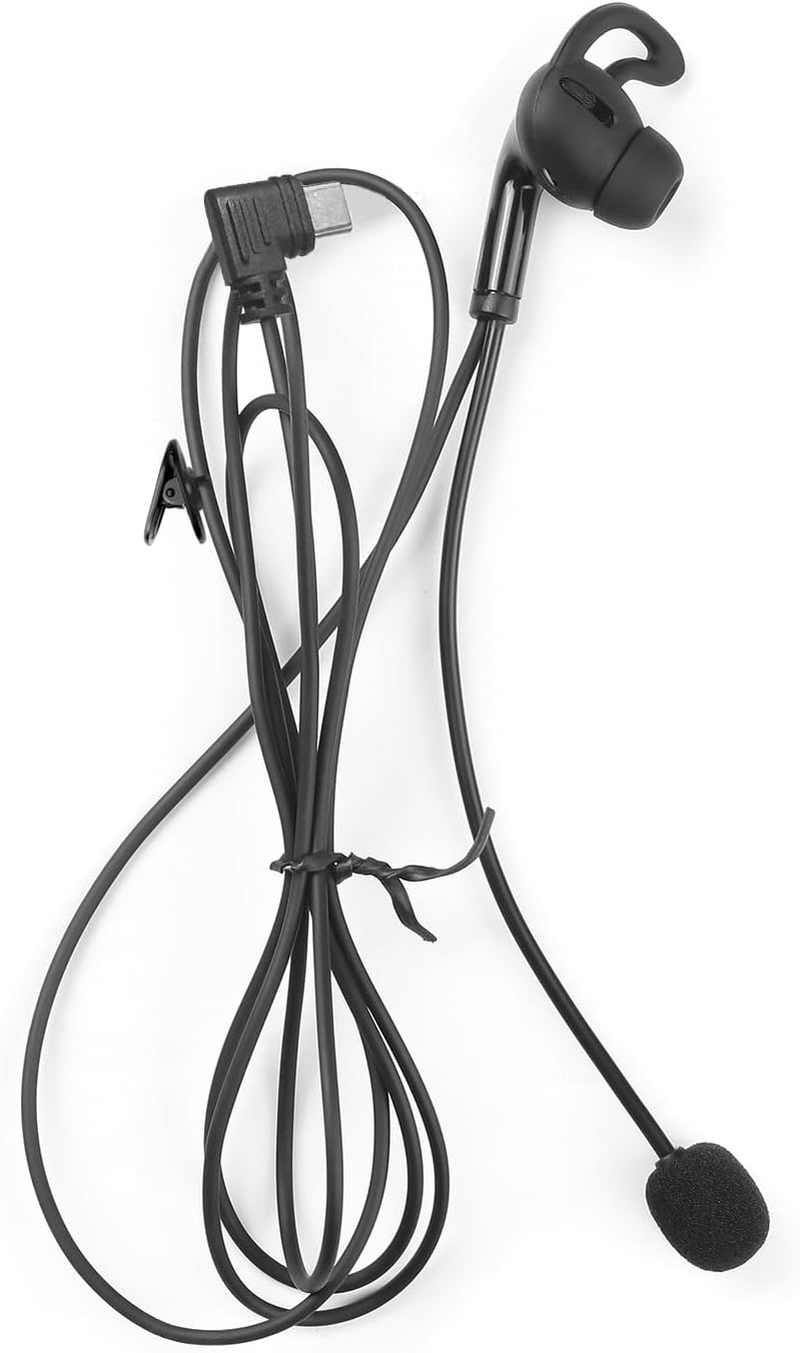 EJEAS Soccer Football Referee Headset Coach Headphone Accessory with Microphone Suitable for Professional V6C/V4C plus Referee Intercom Type-C (Right Earpiece)